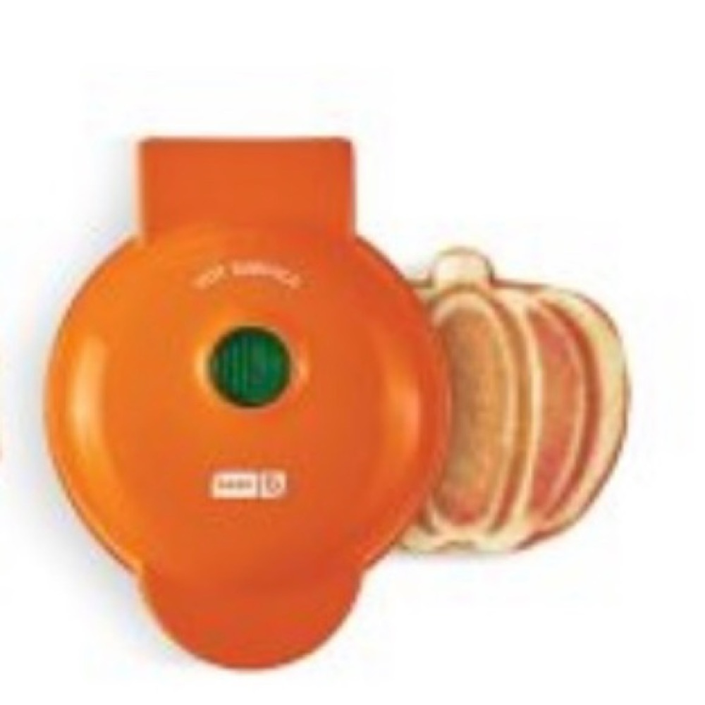 Fall harvest pumpkin waffle maker mini 4 inch NEW in box Halloween Ideas